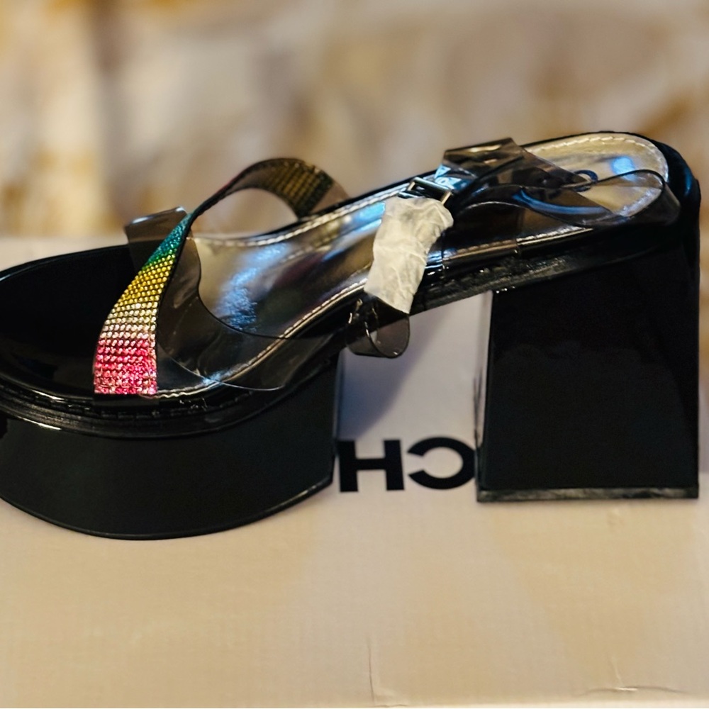 Ocho Toros Open Toe Platforms New Size 7.5